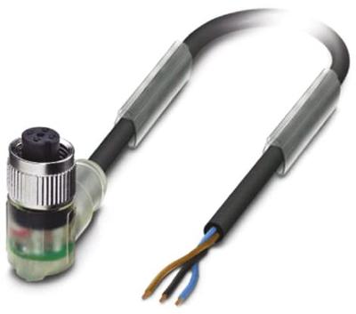 Phoenix Contact 1668263 Sensor/actuator connector, geassembleerd M12 Aantal polen (sensoren): 3 Bus, haaks 3.00 m 1 stuk(s)