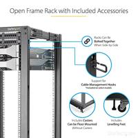 Wand patchkast Startech 4POSTRACK42 - thumbnail