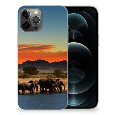 iPhone 12 Pro Max | TPU Hoesje | Olifanten