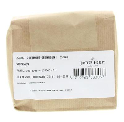 Jacob Hooy Zoethout gesneden 250 Gram
