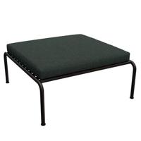 Houe Avon Ottoman voetenbank frame zwart stof alpine - thumbnail