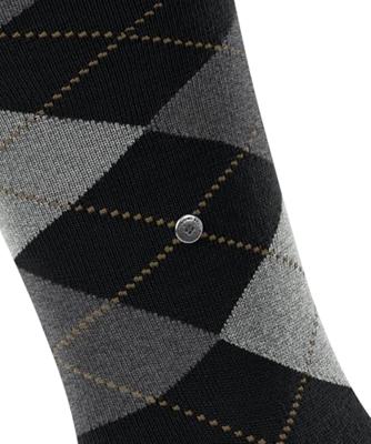 Burlington Wollen kniekous heren - Edinburgh - Merino wollen hoge sokken mannen