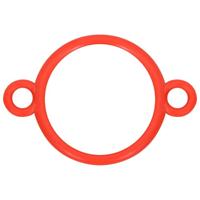 Kegelset met ketting 10 m rood en wit - thumbnail