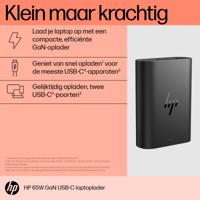 HP GaN USB-C 65W Laptop netvoeding 65 W 5 V, 9 V, 12 V, 15 V, 20 V 8 A - thumbnail