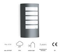 Steinel AUSSENLEUCHTE L 12 ANT 069155 Buitenlamp (wand) LED E27 60 W Antraciet-grijs - thumbnail