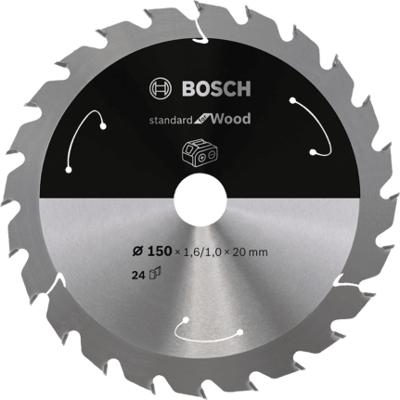 Bosch Accessories Bosch Power Tools 2608837674 Hardmetaal-cirkelzaagblad 150 x 20 mm Aantal tanden: 24 1 stuk(s)