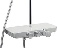 Saqu Total Control regendoucheset met 3 straalsoorten en planchet Ø30cm chroom - thumbnail