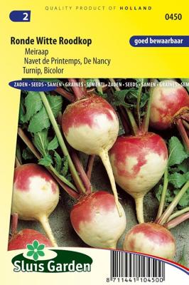 Meiraap zaden Ronde Witte Roodkop Meiraap zaden Ronde Witte Roodkop