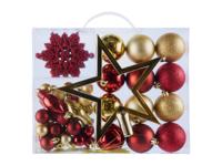LIVARNO home Kerstboomversiering (Rood/goud) - thumbnail