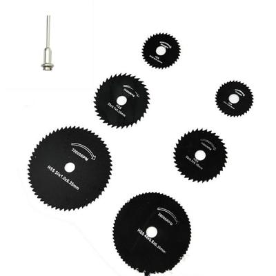 7 STKS/set elektrische Grinder Saw Blade hoge snelheid stalen zaag Blade houtbewerking zaagblad hoge snelheid staal snijden stuk model: 11027