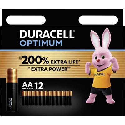 Batterij duracell optimum 12x aa Batterij duracell optimum 12x aa