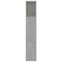 Hoofdbordkast 220x18,5x104,5 cm betongrijs - thumbnail