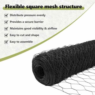 VidaXL Hexagon hek grijs 0,6 x 50 m pvc