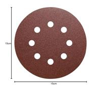 Klingspor Schuurpad met klitbevestiging | 150 mm korreling 80 | voor hout / metaal korund | 50 stuks - 6936 6936 - thumbnail