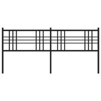 Hoofdbord 193 cm metaal zwart - thumbnail