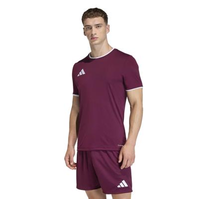 adidas Entrada 26 Voetbalshirt Donkerrood Wit adidas Entrada 26 Voetbalshirt Donkerrood Wit