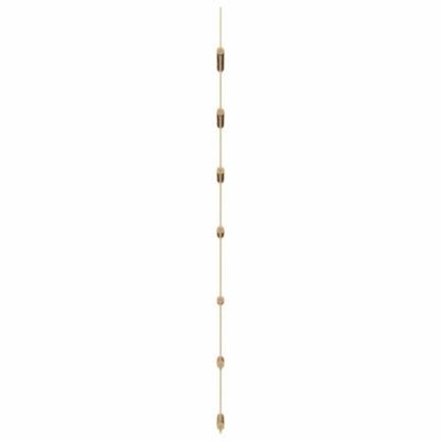 Wanddecoraties laddervormig 2 st 30x100 cm naturel tak