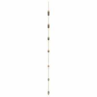 Wanddecoraties laddervormig 2 st 30x100 cm naturel tak - thumbnail