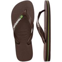 Havaianas Brasil logo dark brown Bruin maat 4142 - thumbnail