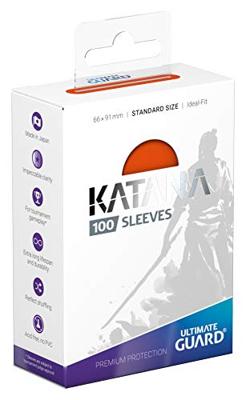 Ultimate Guard Katana Sleeves Standard Size (100) - Orange