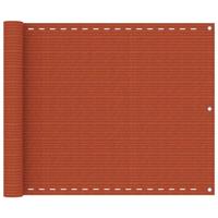 Balkonscherm 75x500 cm HDPE oranje - thumbnail