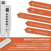 SHX Infraroodpaneel 700 W 14 m² Wit - thumbnail