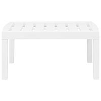 3-delige Loungeset kunststof wit - thumbnail