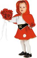 Rood jurkje met cape - thumbnail