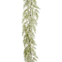 Garland pine groen frosted l180xw12xh3cm kerst House of Seasons - House of seasons - thumbnail