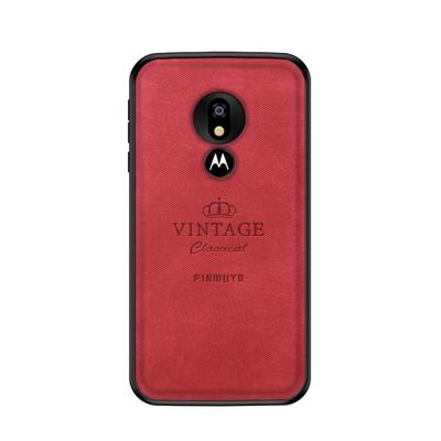 PINWUYO schokbestendige waterdichte volledige dekking PC + TPU + huid beschermhoes voor Motorola Moto G7 spelen (Euraziatische versie) (rood)
