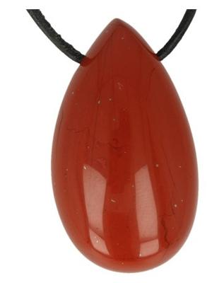 Druppelvormige Hanger Rode Jaspis