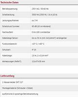 Schabus 300217 SHT 217 Watermelder Met externe sensor werkt op het lichtnet - thumbnail
