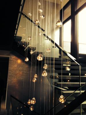 Terzani - Mizu R26SQ Hanglampen Cognac Kristal