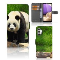 Samsung Galaxy A32 4G | Telefoonhoesje | Met pasjeshouder | Panda - thumbnail