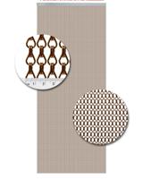 Vliegengordijn Aluminium Bruin - 100cm x 240cm - thumbnail