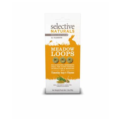 Selective Naturals Meadow Loops with Timothy Hay & Thyme 4x80 g - Supreme Selective Naturals Meadow Loops with Timothy Hay & Thyme 4x80 g - Supreme