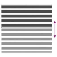 VidaXL Zebra rolgordijn 155x150 cm stofbreedte 150,9 cm zwart - thumbnail