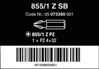 Wera 855/1 Z Bits Pozidriv, PZ 4 x 32 mm - 1 stuk(s) - 05073380001 - thumbnail