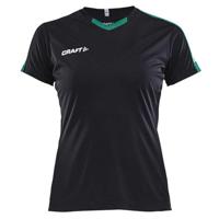 Craft 1905567 Progress Contrast Jersey W - Black/Team Green - XL - thumbnail
