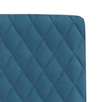 Eetkamerstoelen 6 st fluweel blauw - thumbnail