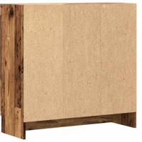 Boekenkast 82,5x30,5x80 cm bewerkt hout oud houtkleurig - thumbnail