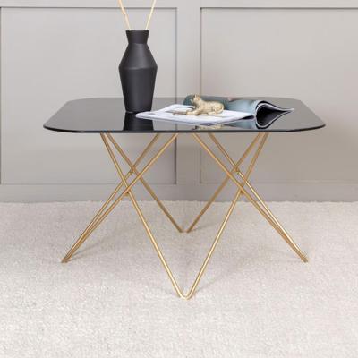 Nohr Salontafel 'Dominique' Marmerlook, 80 x 80cm, kleur Zwart