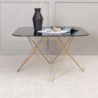 Nohr Salontafel 'Dominique' Marmerlook, 80 x 80cm, kleur Zwart - thumbnail