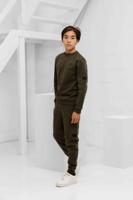 Malelions Nylon Pocket Sweater Trainingspak Kids Donkergroen - Maat 140 - Kleur: Donkergroen | Soccerfanshop - thumbnail