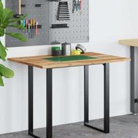 Bureaublad met olieafwerking 80x70x2 cm massief acaciahout - thumbnail