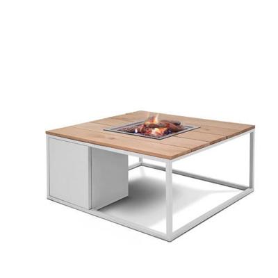 Cosi: Cosiloft 100 Vuurtafel Teak tafelblad - wit - thumbnail