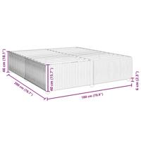 Bedframe zonder matras 180x200 cm fluweel zwart - thumbnail