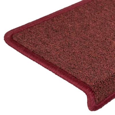 VidaXL Trapmatten 15 st 65x21x4 cm bordeaux rechthoekige rand - thumbnail