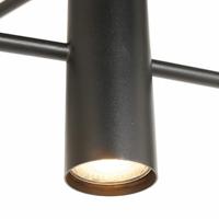 Steinhauer Design hanglampConstellation zwart met smoke glas - 3804ZW - thumbnail