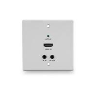 LINDY 70m Cat.6 HDMI 4K60, IR & RS-232 HDBaseT EU Wall Plate Extender, Transmitter Extender (verlenging) HDMI, Infrarood 70 m - thumbnail